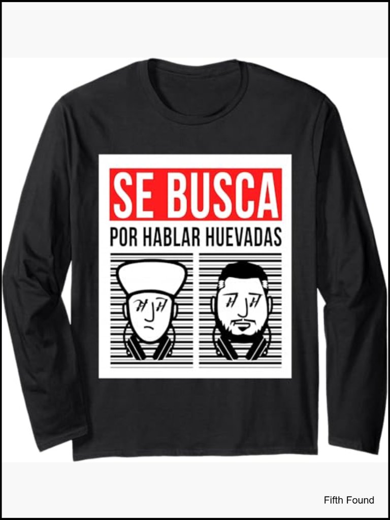 Long Sleeve Tee With Humor Design, Lightweight Classic Fit